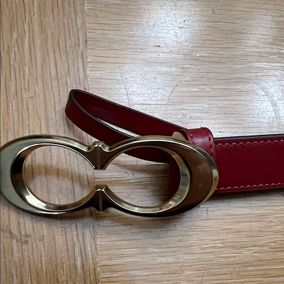 Coach Red Leather Belt - Picture 2 of 12
